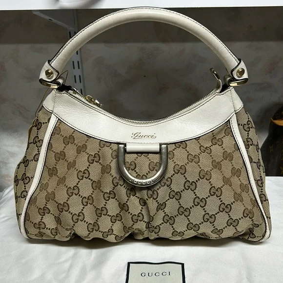 ❤️❤️ Sold❤️❤️ Gucci Abbey GG logo monogram canvas bag - Picture 3 of 7